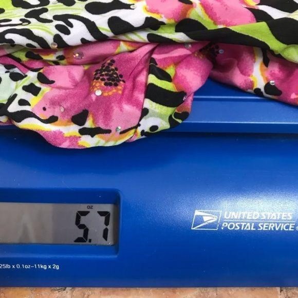 Rebecca Malone Floral Zebra Sequin Top Pink MEDIUM - Picture 7 of 8